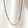 Blue Lapis Lazuli Short Beaded Layering Necklace, thumbnail 2 of 11