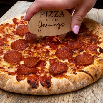 Personalised Family Pizza 'At The' Cutter, 3 of 4