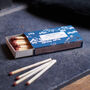 Personalised Foiled Mountains Matchbox And Matches, thumbnail 2 of 5