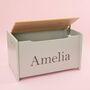 Personalised Grey Toy Box, thumbnail 4 of 4