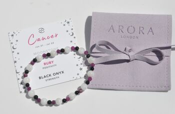 Cancer Zodiac Crystal Bracelet Gift For Her, 5 of 6