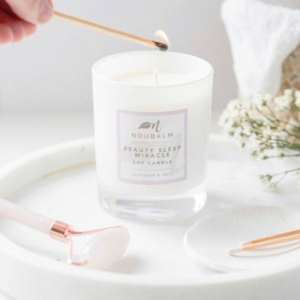 Lavender And Rose, Beauty Sleep Miracle Soy Wax Candle