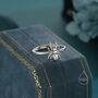 Sterling Silver Tiny Stag Beetle Ring, thumbnail 6 of 12