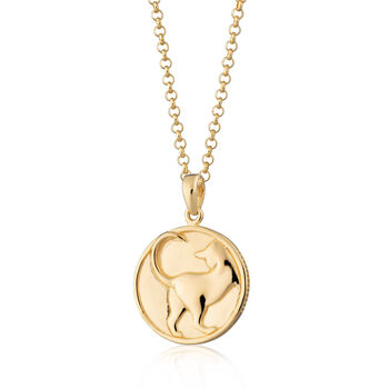 Cat Heads And Tails Coin Necklace, 10 of 12