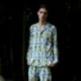 Organic Cotton Can Nara Blue Yellow Unisex Pyjama, thumbnail 4 of 8
