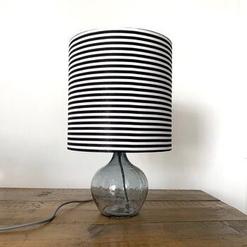 Black And White Striped Lampshade, 8 of 8