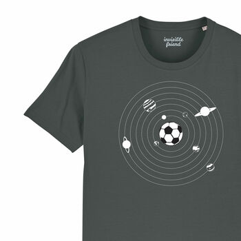 Everything Revolves Around Football Organic T Shirt, 3 of 5