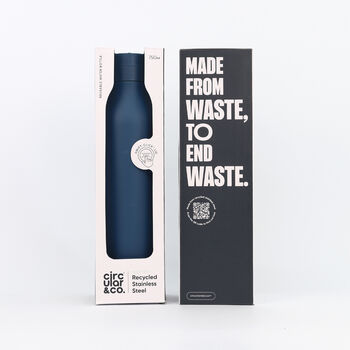 Circular And Co 750ml Stainless Steel Water Bottle Midnight Blue, 2 of 7