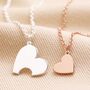 Mother And Child Set Of Two Heart Puzzle Necklaces, thumbnail 6 of 10