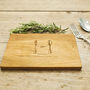 'Perfect Pair' Personalised Oak Wood Chopping Board, thumbnail 2 of 4