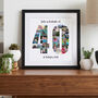 Personalised 40th Birthday Photo Collage, thumbnail 1 of 9