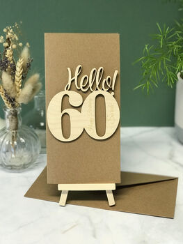 Personalised Hello 60 Birthday Card, 4 of 9