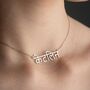 Hindi Name Necklace In Sterling Silver, thumbnail 4 of 9