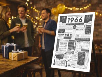 Personalised Film Poster 60th Birthday Gift, 12 of 12