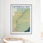 Cotswold Way Map Art – Cotswolds Art Print, thumbnail 1 of 10