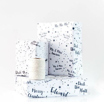 Personalised Christmas Constellation Wrapping Paper, 3 of 4