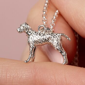 Personalised Vizsla Sterling Silver Necklace, 3 of 11