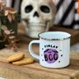 Personalised Boo! Halloween Enamel Mug, thumbnail 2 of 11