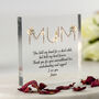 Personalised Mum Message Acrylic Block Keepsake Gift, thumbnail 1 of 2