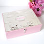 Personalised Large Baby Pink Keepsake Box, thumbnail 1 of 4