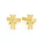 Teddy Bear Cufflinks In 18 Carat Gold Vermeil, thumbnail 2 of 2