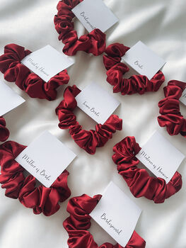 Bridesmaid Wine Scrunchie, 3 of 5