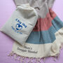 Personalised Soft Cotton Throw Blanket, Gift Set For Grandparents, thumbnail 1 of 11