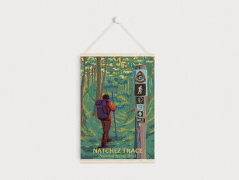Natchez Trace National Scenic Trail USA Travel Poster, 6 of 8