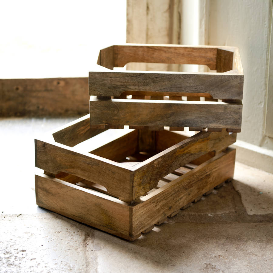 solid wood bushel boxes by nkuku