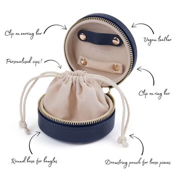 Round Jewellery Case, 3 of 8