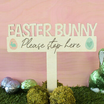 Easter Bunny Stop Here Sign, 2 of 2