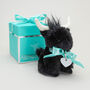 Personalised Mini Black Longhorn Highland Soft Toy Cow, Gift Box, thumbnail 1 of 9