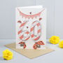 Happy 60th Birthday Greeting Card Ladybirds, thumbnail 1 of 2