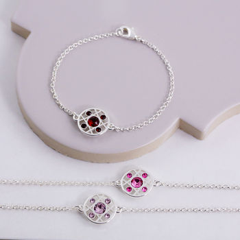 Hugs And Kisses Birthstone Bracelet, 2 of 12