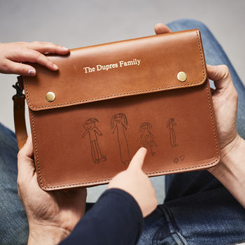 Personalised Leather Family Travel Wallet, 2 of 6