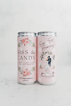 Personalised Wedding Cocktail Cans 24 X 200ml, 2 of 9