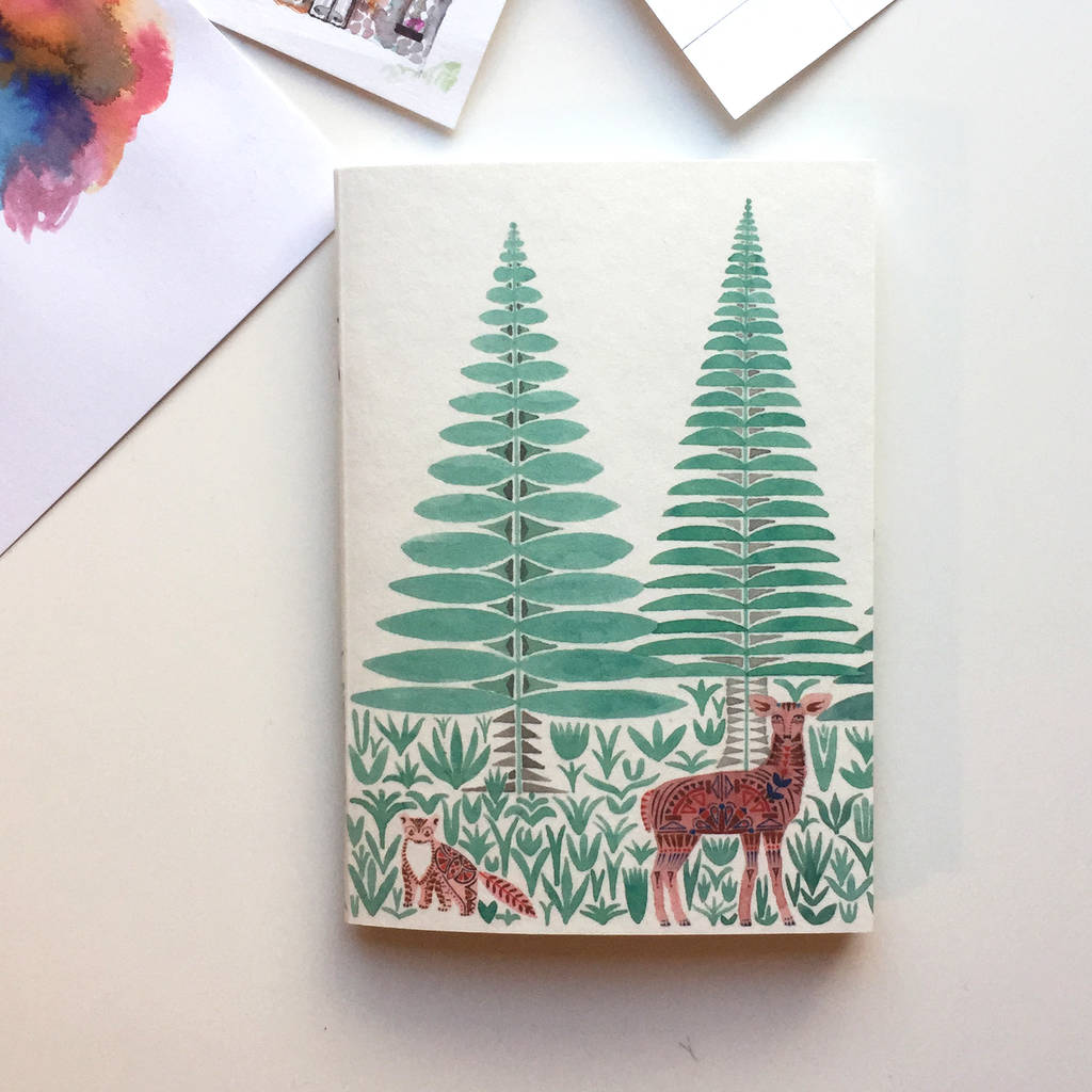 Notebook Forest A6 By Prism of Starlings | notonthehighstreet.com