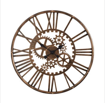 Summer Outdoor/ Indoor ‘Cogs’ Circular Wall Clock, 5 of 7