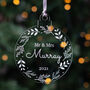 Personalised Mr And Mrs Christmas Bauble, thumbnail 1 of 2