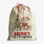 Personalised Christmas Sack 1st Christmas, thumbnail 4 of 5