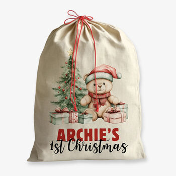 Personalised Christmas Sack 1st Christmas, 4 of 5