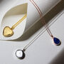 Teardrop Lapis Urn Necklace 18 K Gold Plated Silver, thumbnail 5 of 6