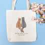 Cat Couple Tote Bag | All You Need Is A Cat, thumbnail 2 of 5