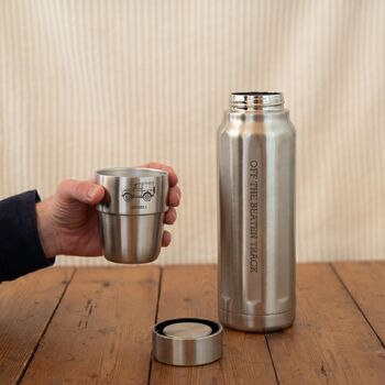 Landy Cups And Personalised Flask Gift Set, 2 of 5