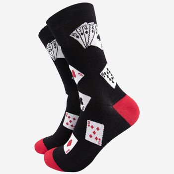 Men's Poker Playing Cards Bamboo Socks, 2 of 4