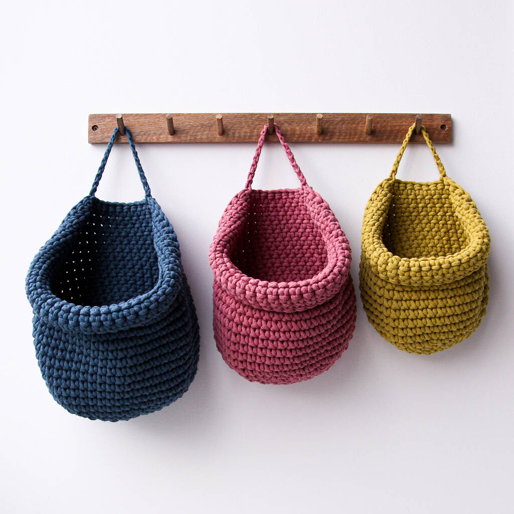 Crochet Wall Hanging Basket, 1 of 11