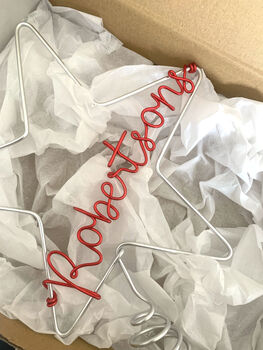Personalised Christmas Tree Topper Custom Names, 5 of 6