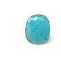 Faceted Large Amazonite Gemstone Ring Set In 9ct Gold, thumbnail 3 of 5