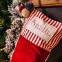 Personalised Velvet Christmas Stocking, thumbnail 3 of 12