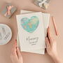 You Are My World Map Heart Mother's Day Card, thumbnail 1 of 5